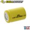 Exell Battery 4/5 SubC 1.2V 1200mAh Flat Top Rechargeable Battery for LED Lights Hobby Alarms EBC-325-0 - alternate 4